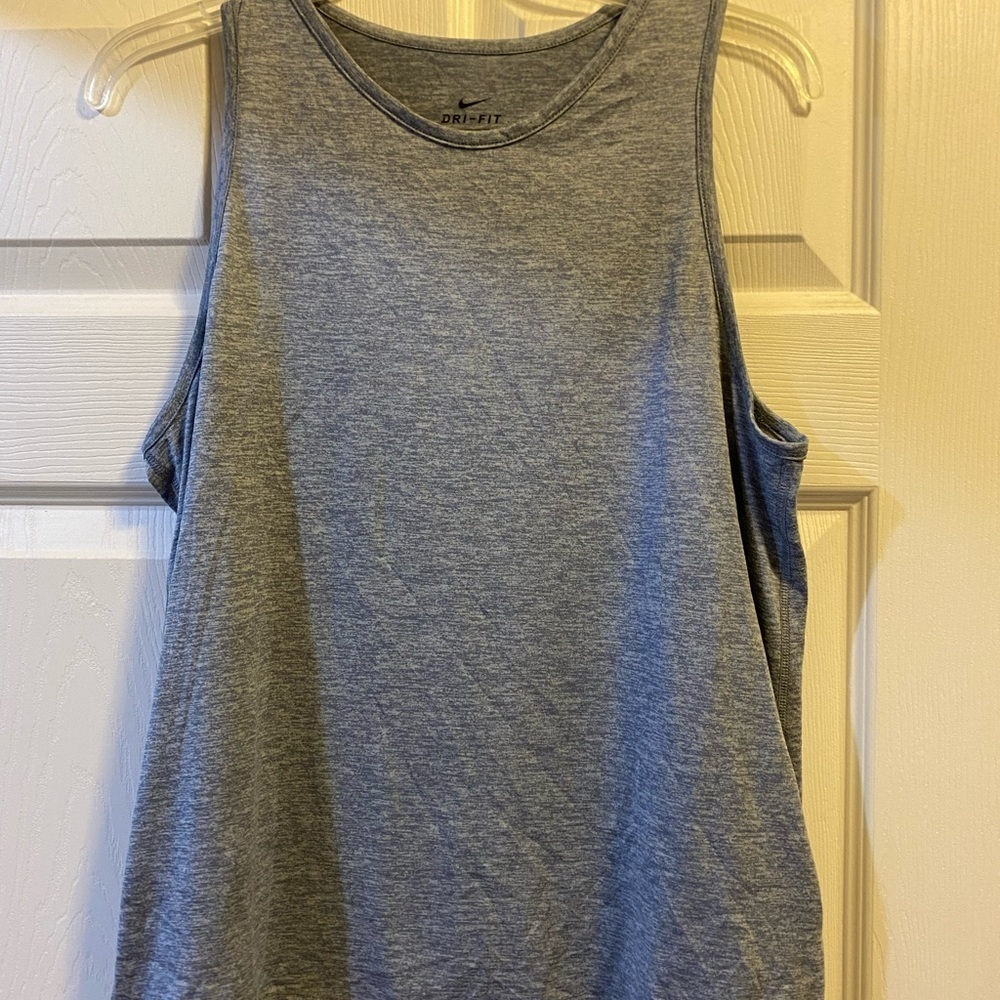 Nike Heather Gray Dri-FIT Tank Top